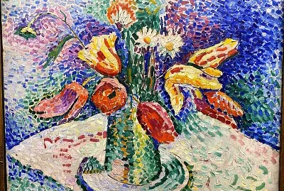 Matisse vase de fleurs vert