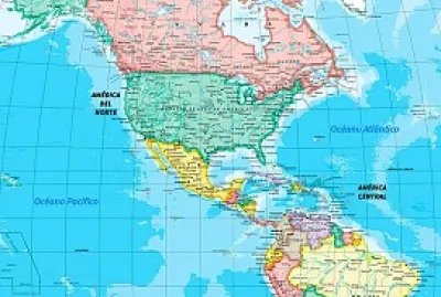 mapa de america