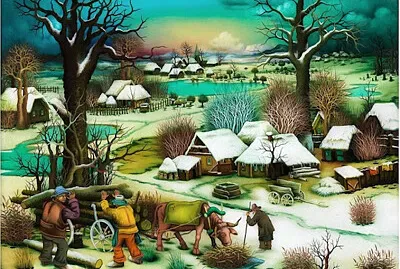 ramassage du bois en hiver