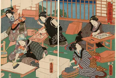 Utagawa la gravure 1857 jigsaw puzzle