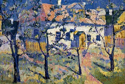 Malevitch jardin fleuri 1920