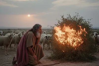 פאזל של Moses and the Burning Bush