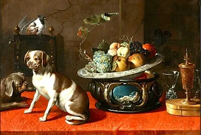 Von Boucle nature morte au chien