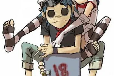 2D and Noodle from the band Gorillaz