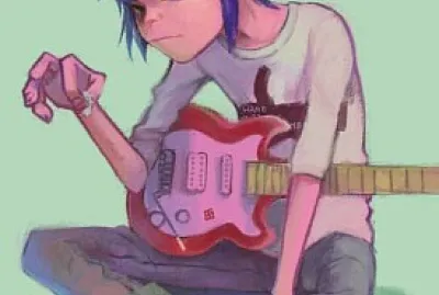 Fanart of 2D from the band Gorillaz