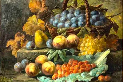 Sureau nature morte aux fruits