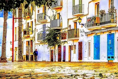 Calle en Ibiza