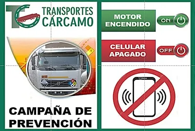 Campaña Prevencion Motor encendido celular apagado