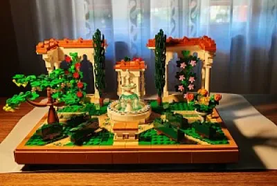 Giardino con fontana