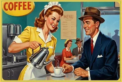 Café dans les années 40
