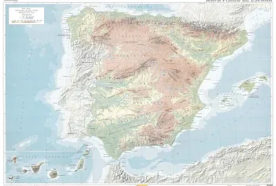 mapa fisico de españa jigsaw puzzle