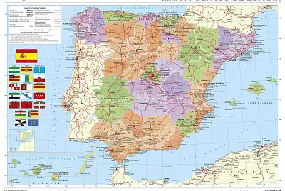 mapa politico españa jigsaw puzzle