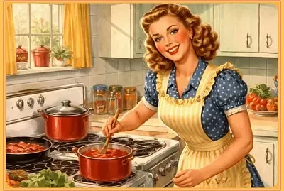 Ambiance cuisine années 40