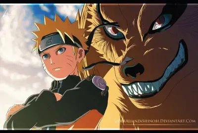 naruto and kyuubi jigsaw puzzle