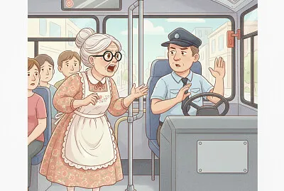 Doña Rosa en el BUS jigsaw puzzle
