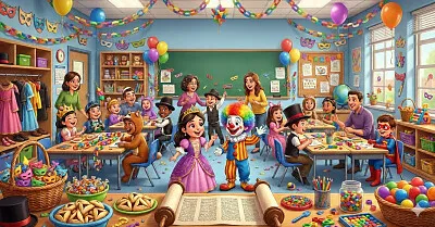 חגיגת פורים נהדרת בכיתה