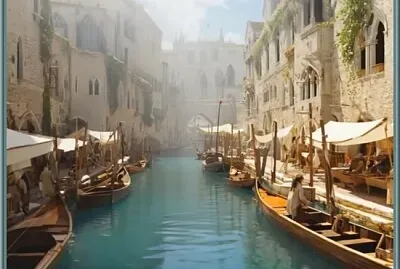 Voie d 'eau à Venise jigsaw puzzle