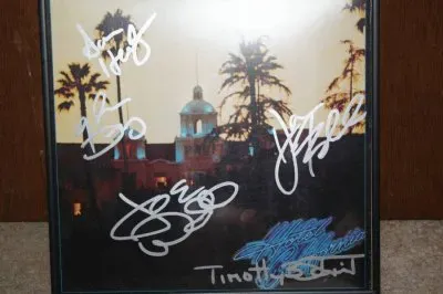 Eagles Hotel California Signed Album jigsaw puzzle