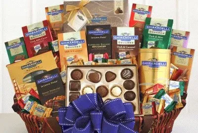 Chocolate Lovers Gift Basket-Ghiradelli jigsaw puzzle