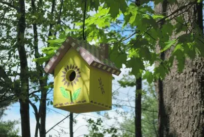 Yellow Birdhouse