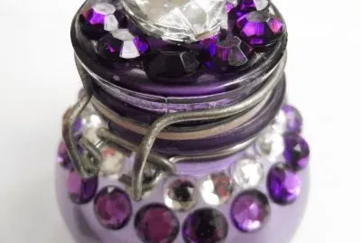 Little Rhinestone Jar