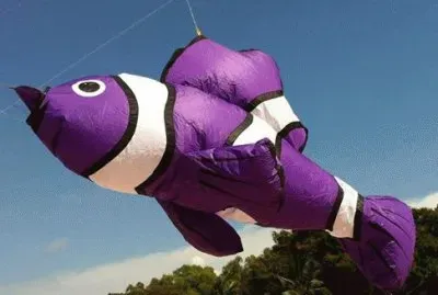 Purple Fish Kite