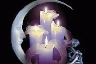 Candle Lit Mystic Moon