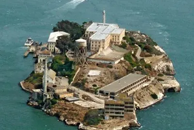 Aerial View of Alcatrz-San Francisco Bay