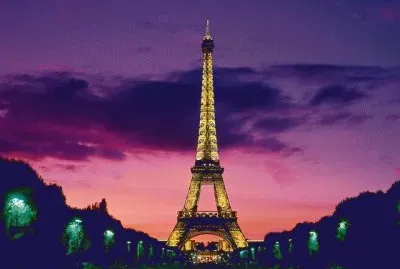 Eiffel Tower at Night-Paris