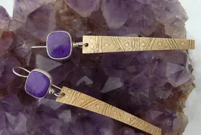 Deep Purple Sugilite Earrings