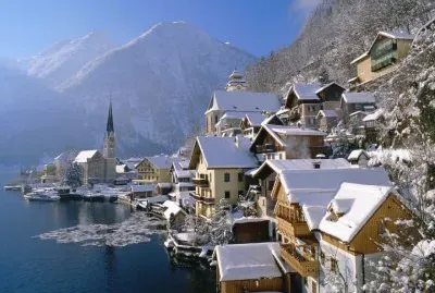 Invierno- pueblo de montaÃ±a