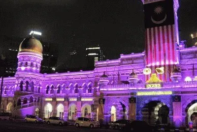 Glowing Purple Building-Kuala Lumpur
