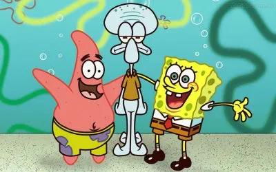 bob, patricio y calamardo