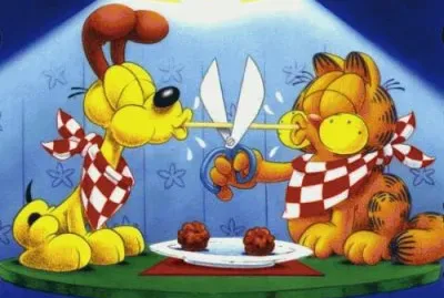 garfield y odie