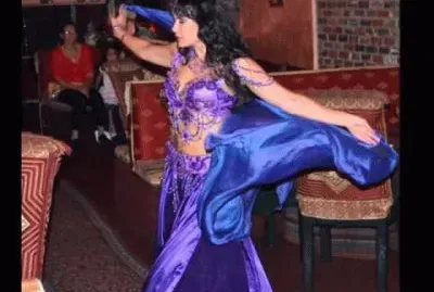 Belly Dancer dressed in Purple