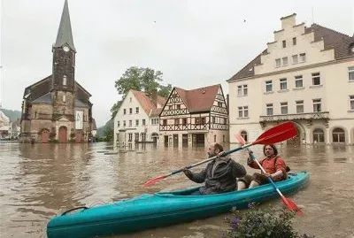 RÃ­o Elbe desbordaddo