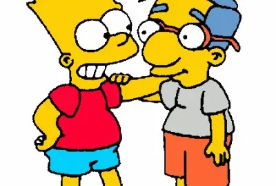 Milhouse y Bart