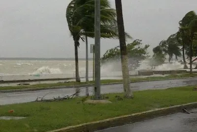 Ernesto en su paso por Chetumal, Q. Roo. MÃ©x.