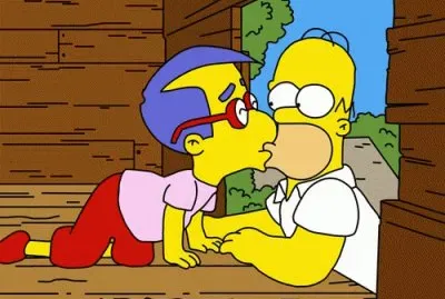 Homero y Milhouse