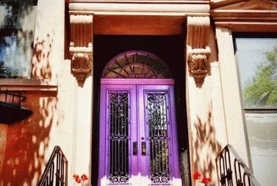 Brooklyn Bownstone Purple Door