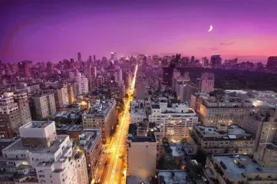 Purple Sky-New York City jigsaw puzzle
