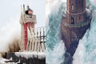 pair of light houses