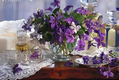 Spring Bouquet and Glass Containers