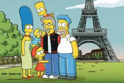 los simson estan en francia