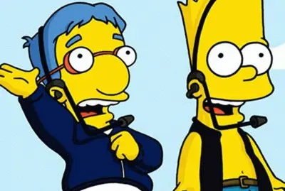 Milhouse y Bart