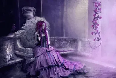 Gothic Purple Fantasy Art