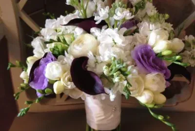 Purple and White Floral Arrangement