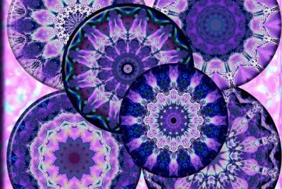 Purple Kaleidoscopes-Art