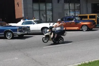 Wheely Wennie at the car show