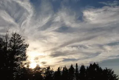 Whispy clouds on a sunny day